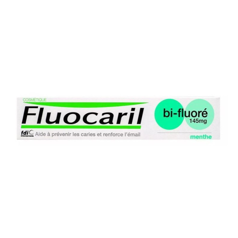 Dentifrice bi-fluoré 145mg- Menthe - Fluocaril - 75ml