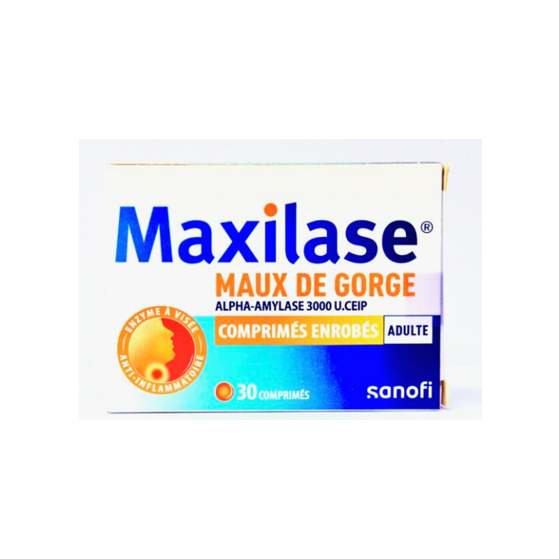 Maxilase Coated Tablets – sore throat relief – Pack of 30