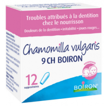 Chamomilla Vulgaris 9ch - Teething troubles - Boiron - 12 Suppositories