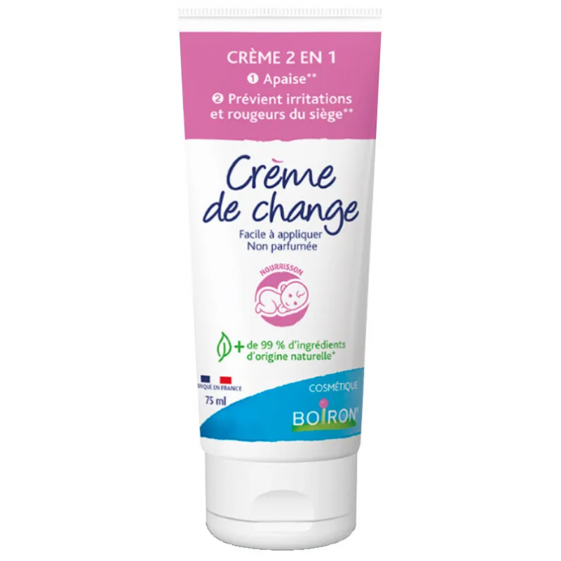 Diaper Rash Cream - Soothes & Prevents Irritation - Boiron - 75 ml