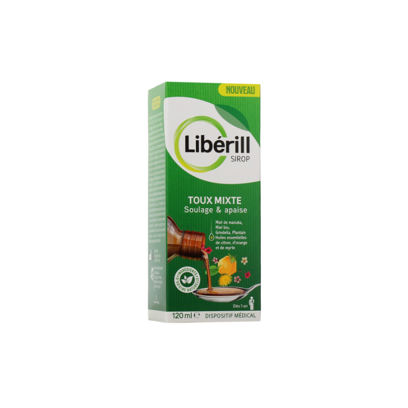 Mixed Cough Syrup - Relieves & Soothes - Libérill - 120 ml