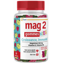 Gommes Croissance Immunité - Magnésium - Vitamine D - Mag2 - 30 Gommes