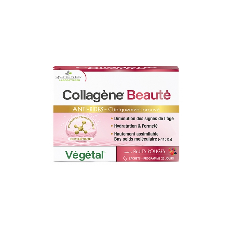 Collagène Beauté - Anti-Rides - Hydratation - 3Chênes - 25 sachets