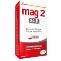 Mag 2 Magnésium 24H - Fatigue - Nervosité - Cooper - 45 comprimés