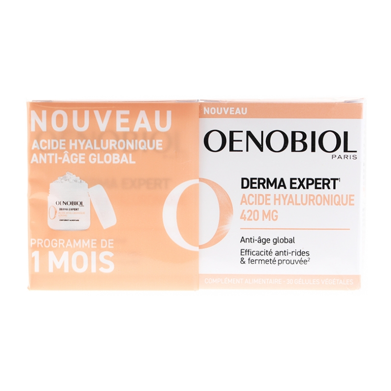 Derma Expert - Acide Hyaluronique 420 mg - Oenobiol - 60 Gélules