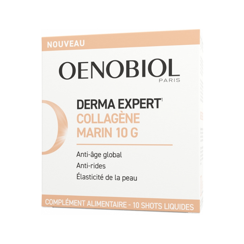 Derma Expert - Collagène Marin 10g - Oenobiol - 10 Shots