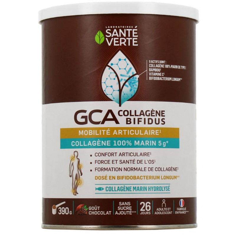 GCA Collagen Bifidus - Joint Mobility - Santé Verte - 390g