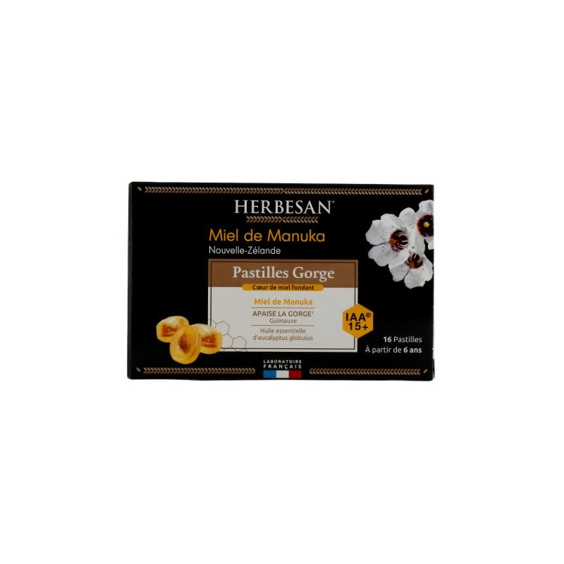 Throat Lozenges - Soothe Your Throat - Manuka Honey - Herbesan - 16 Lozenges